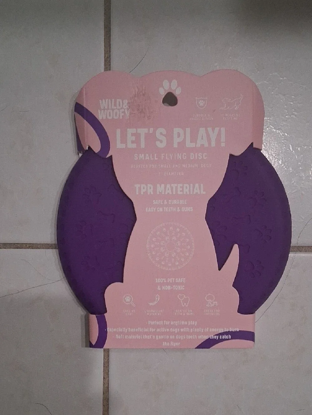 Let's Play! Small Flying Disc - Purple With Red Lickety Split!